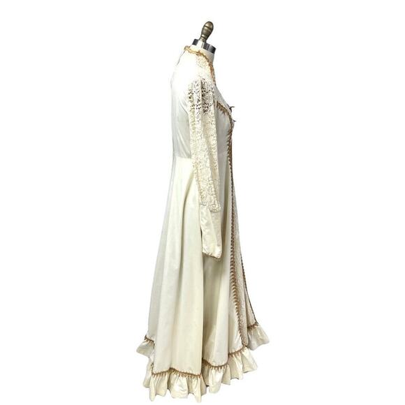 Vintage 70s GUNNE SAX Prairie WEDDING DRESS Boho JESSICA McClintock COTTAGE Core - Picture 5 of 9